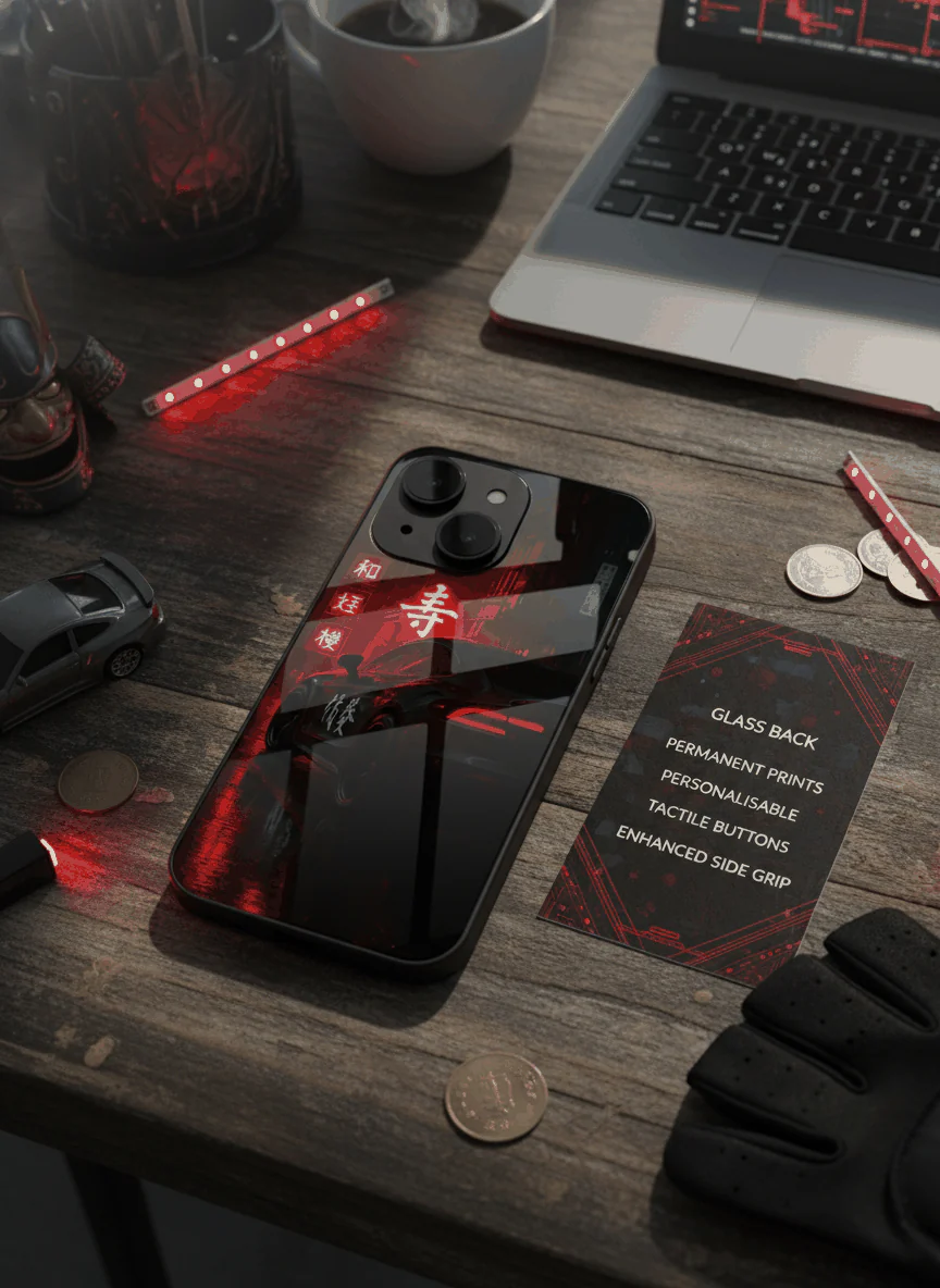 Aesthetic Car Focus Premium Glass Back Cover For iPhone 11-17 Models - Image 3