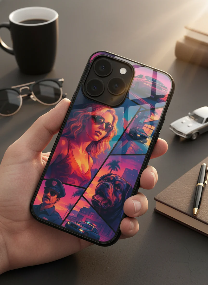 GTA Loading Premium Glass Back Cover For iPhone 11-17 Models - Image 5