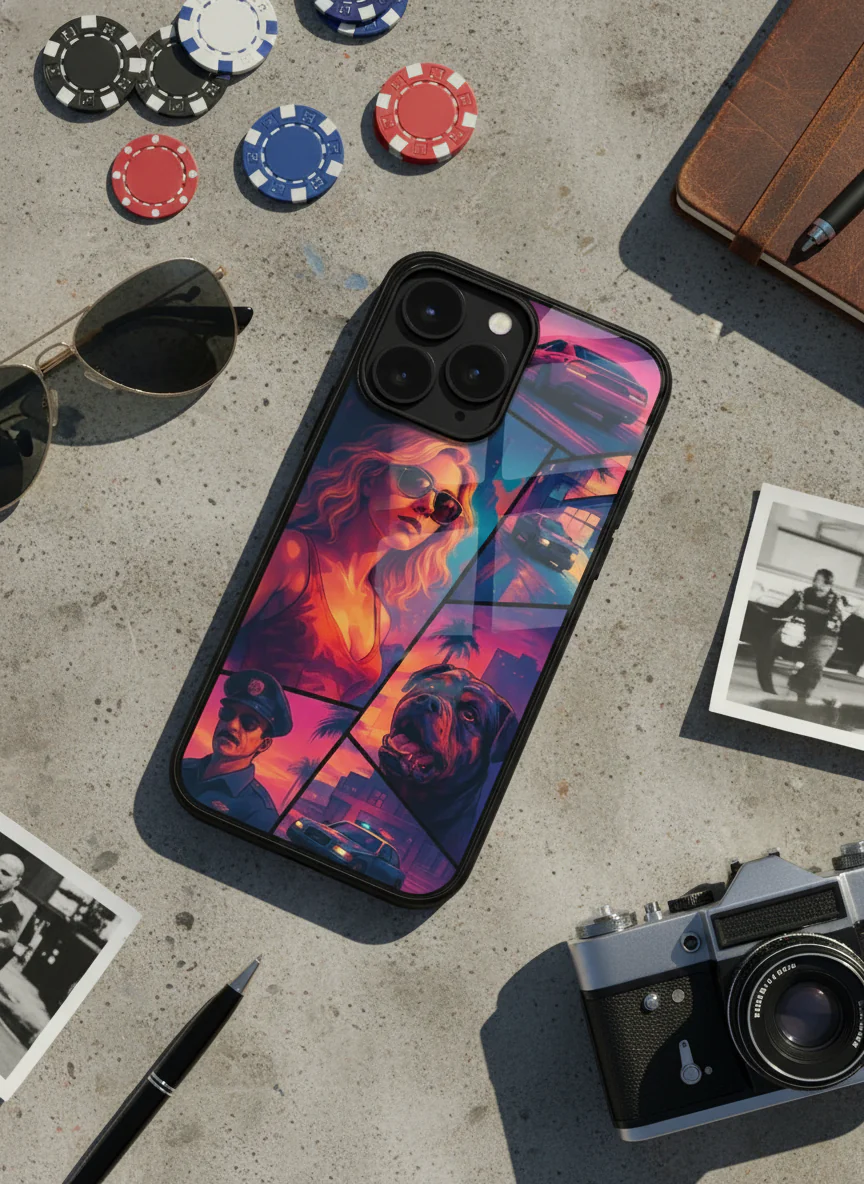 GTA Loading Premium Glass Back Cover For iPhone 11-17 Models - Image 7