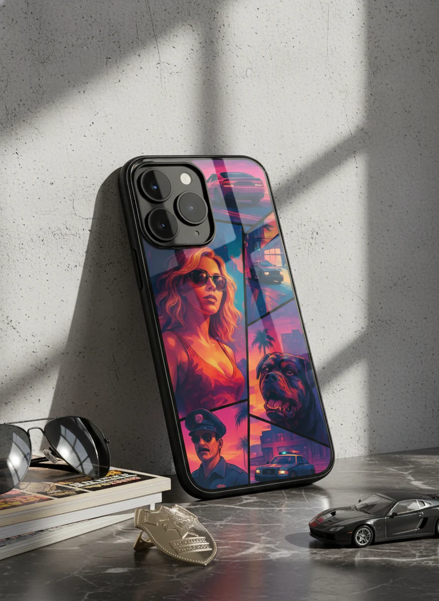 GTA Loading Premium Glass Back Cover For iPhone 11-17 Models - Image 8