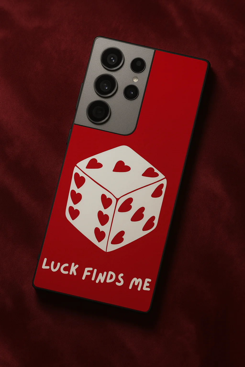 Hearts & Dice Premium Glass Back Cover For Galaxy S, A, M & F Series - Image 5