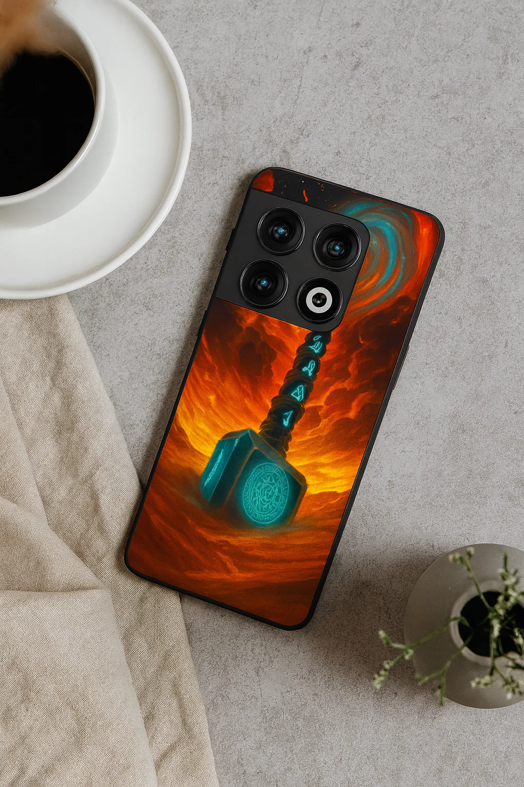 Mjolnir is it You ? Premium Glass Back Cover For One Plus 13, 12, 11, 10, Nord Series - Image 4