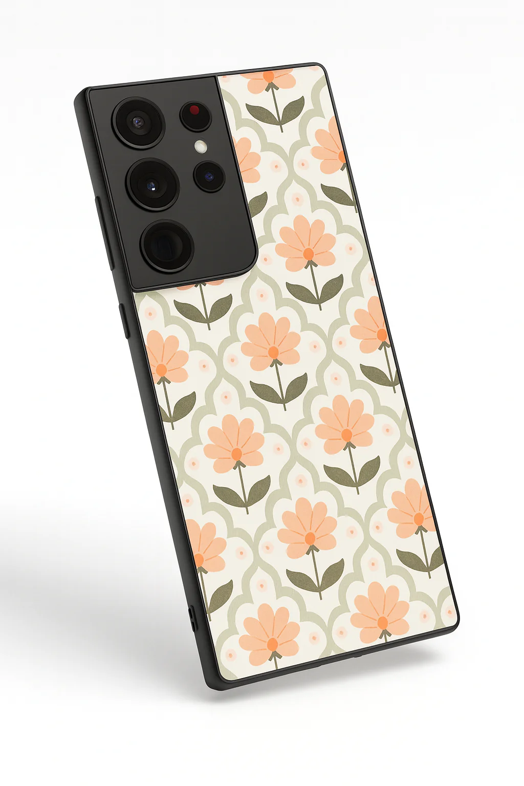 Pastel Petals Premium Glass Back Cover For Galaxy S, A, M & F Series - Image 3