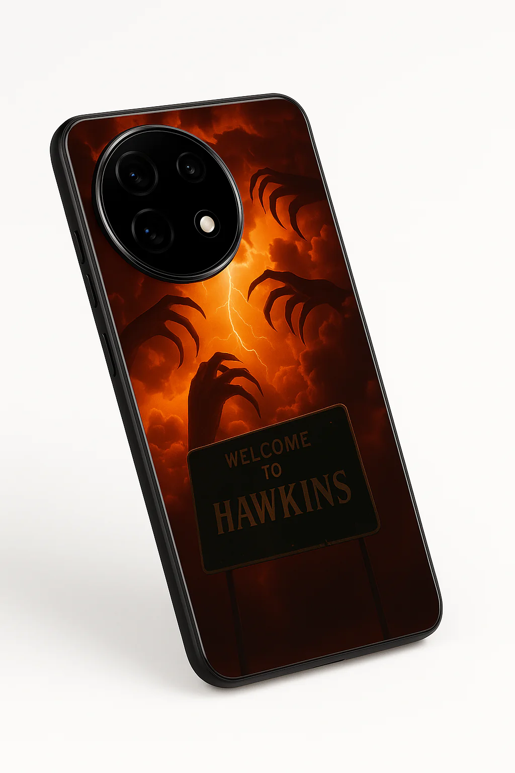 STRANGER THINGS- Inferno Of Hawkins Premium Glass Back Cover For One Plus 13, 12, 11, 10, Nord Series - Image 6